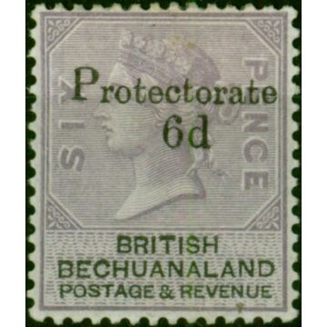 Bechuanaland 1888 6d on 6d Lilac & Black SG45 Fine & Fresh LMM 