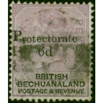 Bechuanaland 1888 6d on 6d Lilac & Black SG45 Fine Used