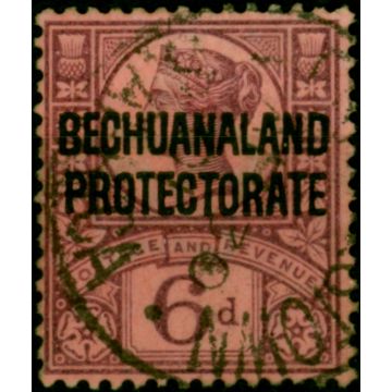 Bechuanaland 1897 6d Purple-Rose-Red SG65 Fine Used
