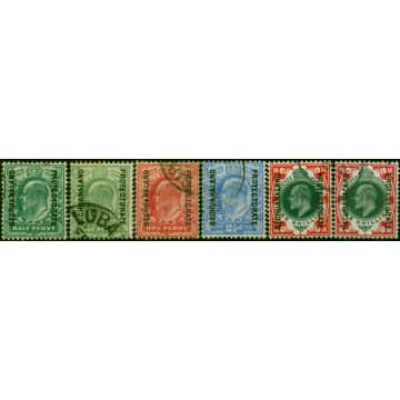 Bechuanaland 1904-13 Set of 6 SG66-71 V.F.U