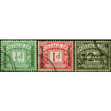 Bechuanaland 1926 Postage Due Set of 3 SGD1-D3 V.F.U
