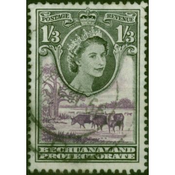 Bechuanaland 1955 1s3d Black & Lilac SG150 Fine Used 
