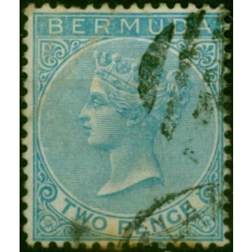 Bermuda 1866 2d Dull Blue SG3 Fine Used (2)