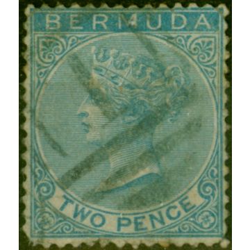 Bermuda 1866 2d Dull Blue SG3 Good Used (2)