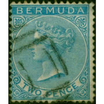 Bermuda 1866 2d Dull Blue SG3 Good Used (3)