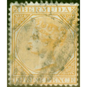 Bermuda 1873 3d Orange SG5 Fine Used