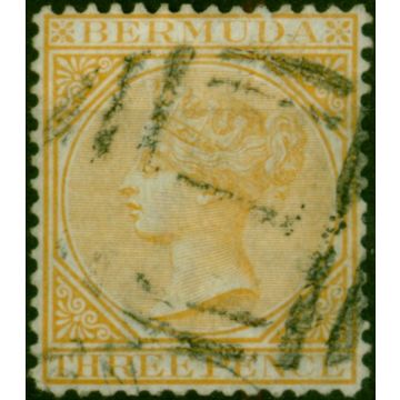 Bermuda 1874 3d Yellow-Buff SG5a Fine Used