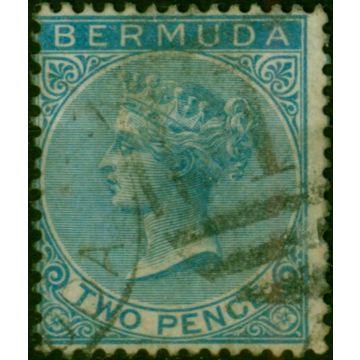 Bermuda 1877 2d Bright Blue SG4 Good Used 