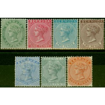 Bermuda 1883-1904 Set of 7 to 4d SG21-28a Fine MM 