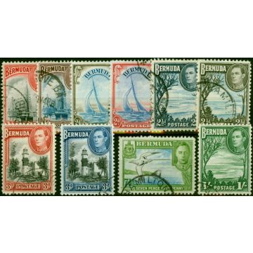 Bermuda 1938-41 Set of 10 to 1s SG110-115 Fine Used 
