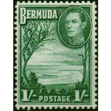 Bermuda 1952 1s Bluish Green SG115a V.F MNH 