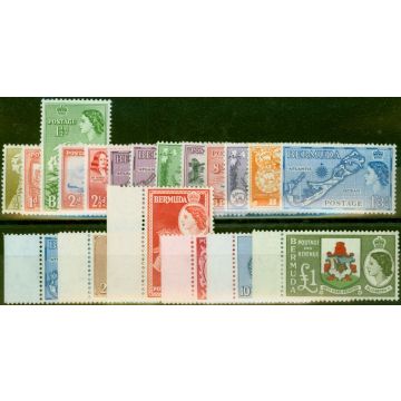 Bermuda 1953-62 Set of 19 SG135-150 Fine MNH