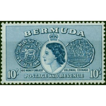 Bermuda 1953 10s Deep Ultramarine SG149 Fine MM 