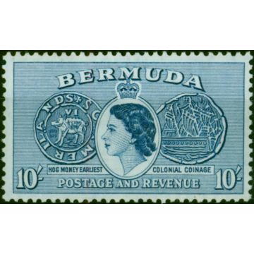 Bermuda 1953 10s Deep Ultramarine SG149 Fine MNH 
