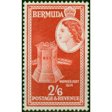 Bermuda 1953 2s6d Scarlet SG147 Fine LMM 