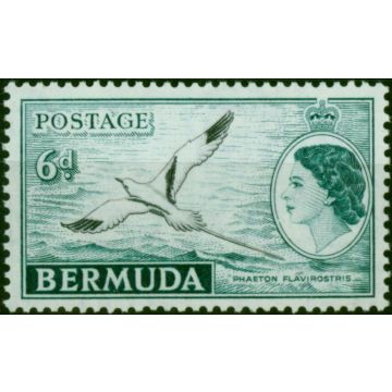 Bermuda 1953 6d Black & Deep Turquoise SG143 Fine MNH 