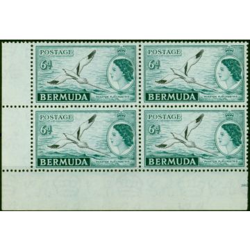 Bermuda 1953 6d Black & Deep Turquoise SG143 Fine MNH Block of 4 (3)