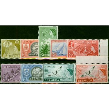 Bermuda 1953 Set of 9 to 8d SG135-143a Fine MNH 