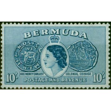 Bermuda 1957 10s Ultramarine SG149a Fine MNH 