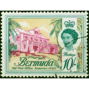 Bermuda 1962 10s Old Post Office SG178 Fine Used (3) 