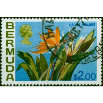 Bermuda 1975 $2 Bird of Paradise SG264a Fine Used (2) 