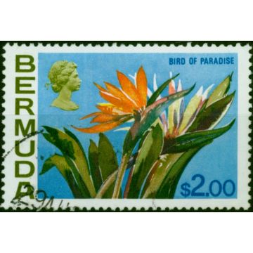 Bermuda 1975 $2 Bird of Paradise SG264a Fine Used 