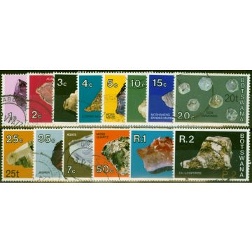 Botswana 1976 Surcharge Set of 14 SG367-380 Very Fine Used