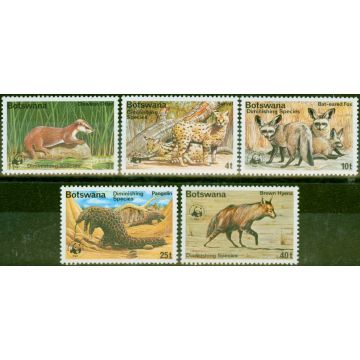 Botswana 1977 Diminishing Species Set of 5 SG394-398 V.F MNH 
