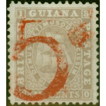 British Guiana 1860 5d on 12c Postage Payable for Overseas Letters SG36Var Fine Unused