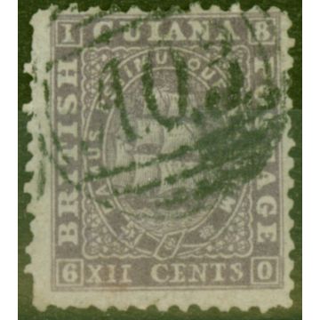 British Guiana 1862 12c Purple SG48 P.12 Fine Used 