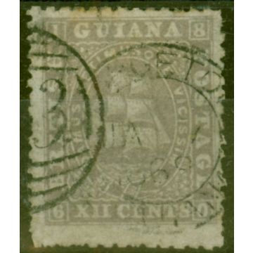 British Guiana 1867 12c Grey-Lilac SG75 Fine Used  