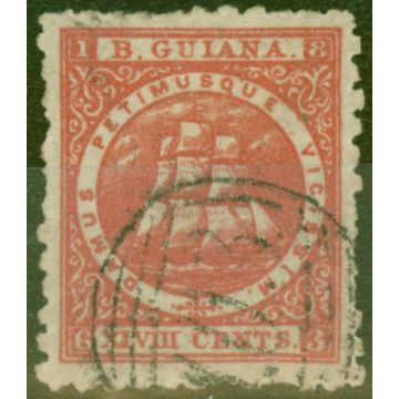 British Guiana 1867 48c Crimson SG104 Fine Used 