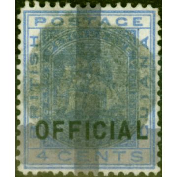 British Guiana 1878 Provisional (1c) on 4c Blue SG144 Good Used 