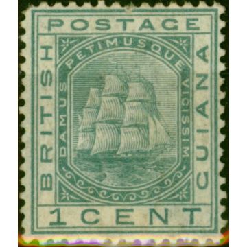 British Guiana 1882 1c Slate SG170 Fine MM 