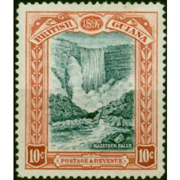 British Guiana 1898 10c Blue-Black & Brown-Red SG220 Fine & Fresh MM 
