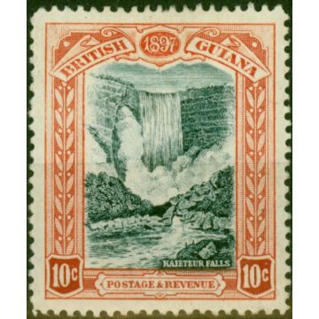 British Guiana 1898 10c Blue-Black & Brown-Red SG220 Fine MM 