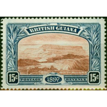 British Guiana 1898 15c Red-Brown & Blue SG221 V.F VLMM