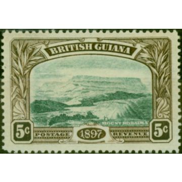 British Guiana 1898 5c Deep Green & Sepia SG219 Fine LMM 