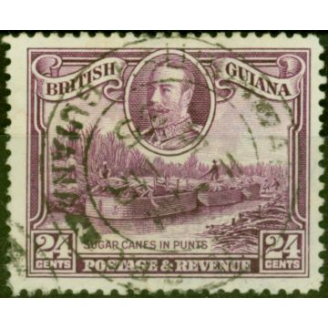 British Guiana 1934 24c Purple SG294 Fine Used