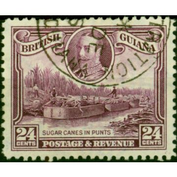 British Guiana 1934 24c Purple SG294 Fine Used (2)