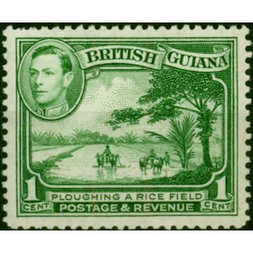 British Guiana 1938 1c Yellow-Green SG308 Fine LMM 