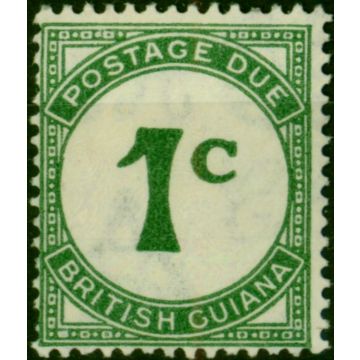 British Guiana 1940 1c Green SGD1 Fine VLMM 