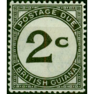 British Guiana 1952 2c Black SGD2a Fine MM 