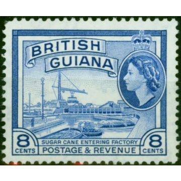 British Guiana 1961 8c Ultramarine SG337a D.L.R Fine MNH 