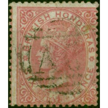 British Honduras 1865 6d Rose SG3 Good Used 