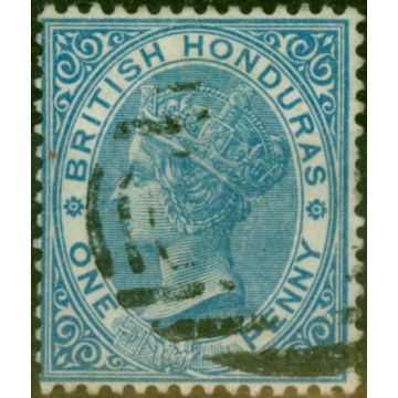 British Honduras 1884 1d Blue SG17 Fine Used