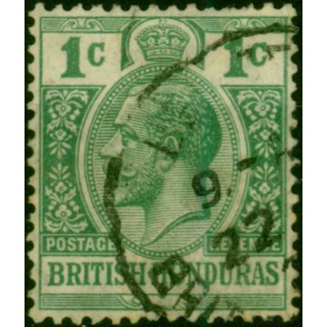 British Honduras 1921 1c Green SG122 Fine Used 