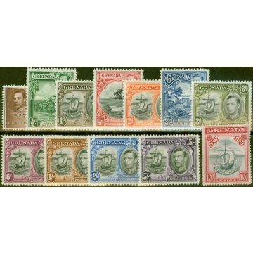 Grenada 1938 set of 12 SG153-163a V.F Very Lightly Mtd Mint