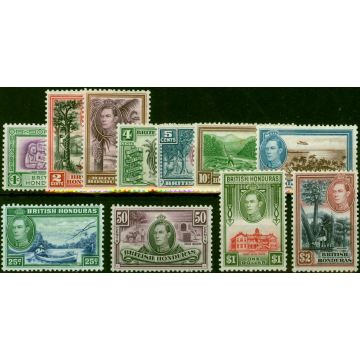 British Honduras 1938 Set of 11 to $2 SG150-160 Fine LMM 