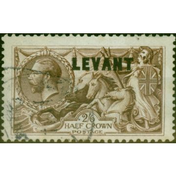 British Levant 1921 2s6d Chocolate-Brown SGL24 Fine Used
